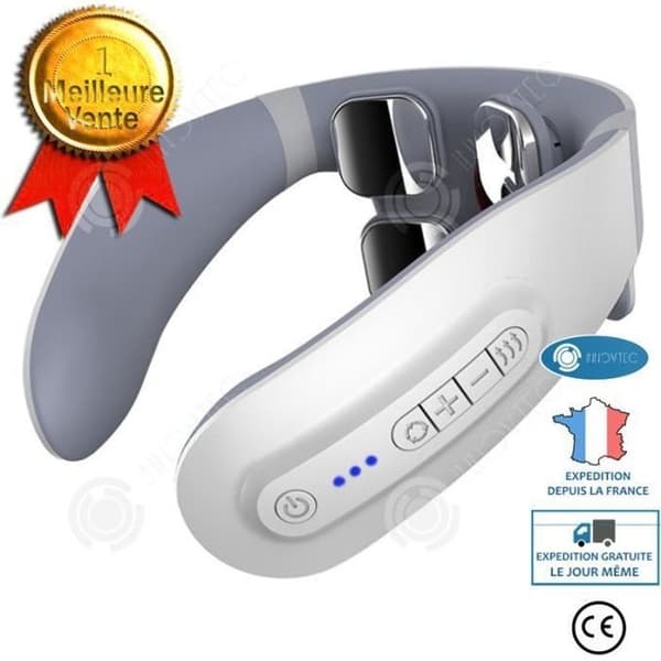 INN Cervical Massager Device Cervical Kudde Nackkota Nackskydd Hot Compress Elektronisk Puls Sex lägen