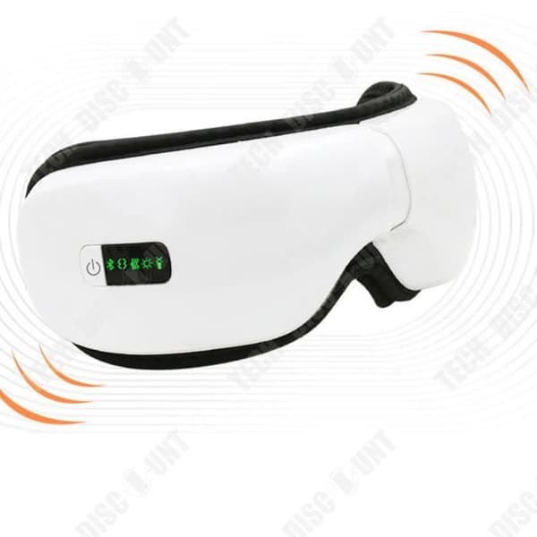 TD® White Bluetooth elektrisk ögonmassageapparat slappnar av i ögonen medan du sover Lufttryck Värme Vibration Lindrar trötthet