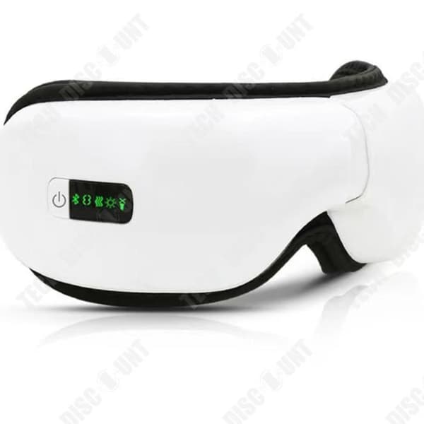TD® White Bluetooth elektrisk ögonmassageapparat slappnar av i ögonen medan du sover Lufttryck Värme Vibration Lindrar trötthet