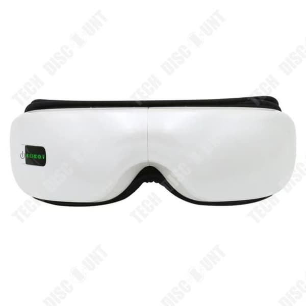 TD® White Bluetooth elektrisk ögonmassageapparat slappnar av i ögonen medan du sover Lufttryck Värme Vibration Lindrar trötthet