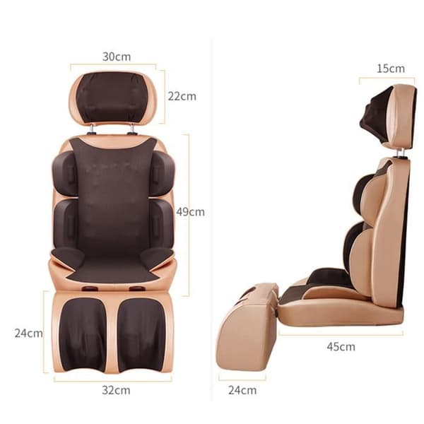 Massagekuddar-TD®-98 Massagehuvud-Varm massage-Justerbar höjd