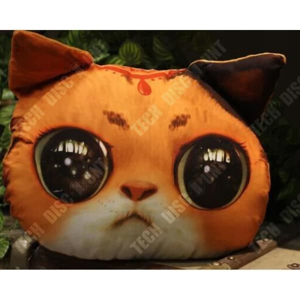 TD® Rolig 3D Cat Print Kudde Kudde Kreativ Söt Fylld Docka Present Heminredning S16645635