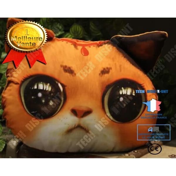 TD® Rolig 3D Cat Print Kudde Kudde Kreativ Söt Fylld Docka Present Heminredning S16645635