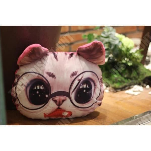 TD® Rolig 3D Cat Print Kudde Kudde Kreativ Söt Fylld Docka Present Heminredning S16644544