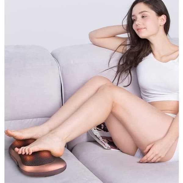Uppvärmd massagekudde, masserande välbefinnande shiatsu