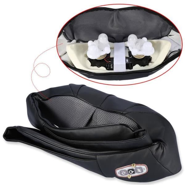 Nacke Axel Rygg Massager Elektrisk Massager U Form Svart
