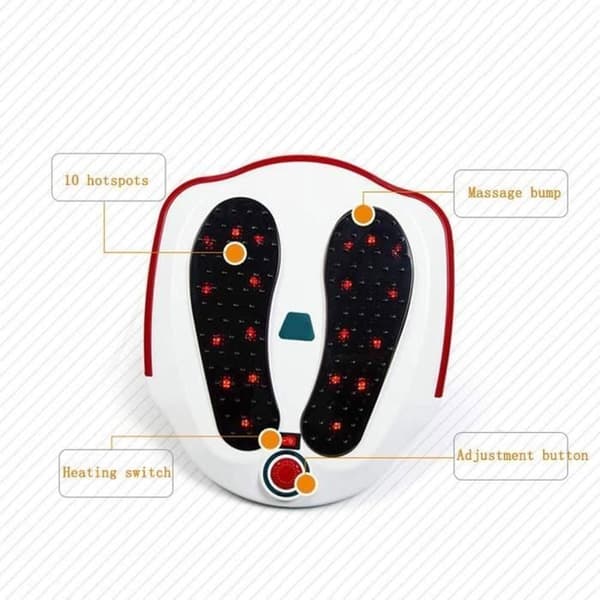 ZBAMOOK Shiatsu Foot Massager - Lindrar smärta och förbättrar blodcirkulationen - Vit