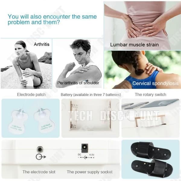 TD® Multifunktion Digital Meridian massagemaskin Elektronisk pulsfysioterapi Lindra kroppssmärta Stor skärm