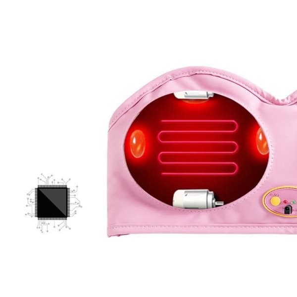 Elektrisk massager Bröstmassager Hard Block Muddring Hemmassage BH Bröstformning