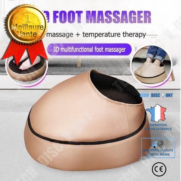 TD® Full Body Foot Massager Uppvärmd massagemaskin lugnar muskeltrötthet EU-plugg