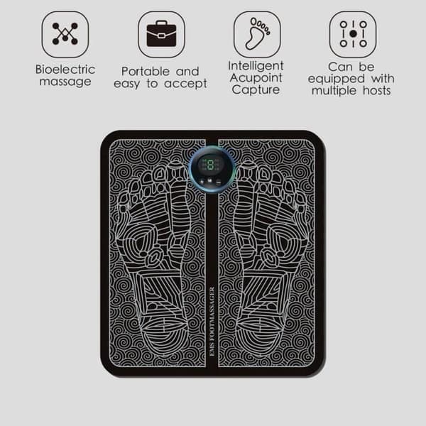 TD® Elektrisk fotmassagerare Fotmassagerare Fotmassagermaskin Fotdyna