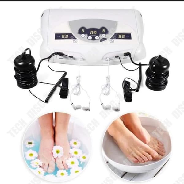 TD® Music Anion Detox Foot Spa Machine Device Fotmassagemaskin Instrument UK Plug 220V