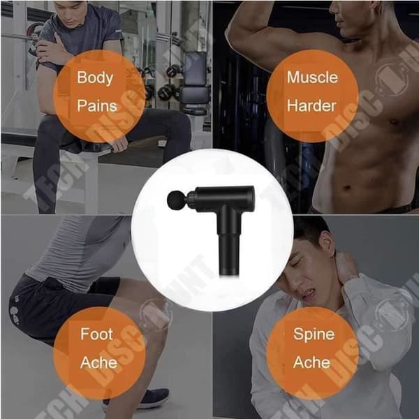 TD® Fascia pistol elektrisk muskelavslappnare fitness hammare ben vibration massage halsryggrad instrument transmembran