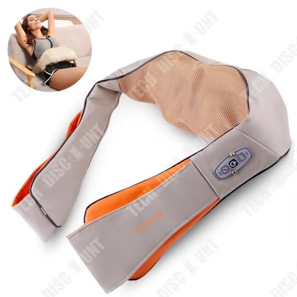 TD® Elektrisk knådande massagesjal bil hushålls elektrisk varmkompress massager nacke och axel massager