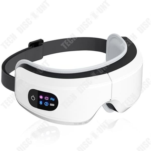 TD® Eye Massager Lufttryck Vibration Ögonskydd Hot Compress Eye Mask Laddar Vit