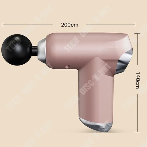 TD® Electric Fascia Gun Muskelavslappning, Mini LCD-pekskärm med variabel hastighet massagepistol