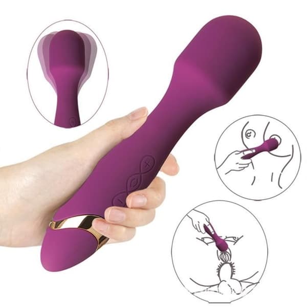 TD® elektrisk vibrationsmassagemaskin Vattentät Justerbar Body Massager Nacksmärta