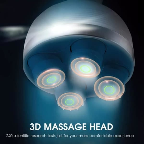 TD® Vattentät Head Massager Dragon Grab Hand Hårbotten Knådande Massage Machine Blå