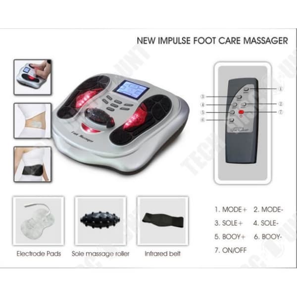 TD® Feet Machine Massage Device EU Plug for Health Relax Kvinna Man Unisex Old Adult