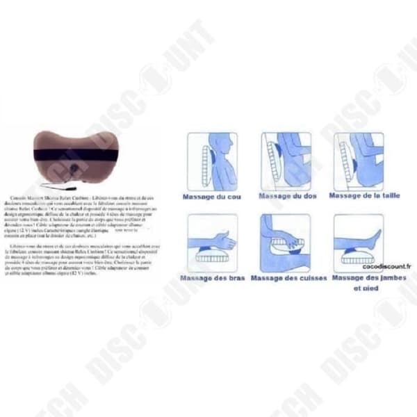 TD® Uppvärmd massagekudde, masserande välbefinnande Cervical Shiatsu Elvärme Hem/Bil manual