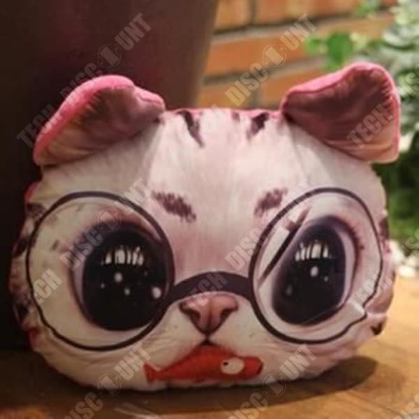 TD® söt katt kudde kudde hem soffa bilstol kudde tecknad katt tupplur kudde kudde baby doll cad