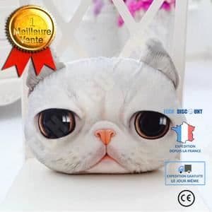 TD® 3D Söt Katt Hund Huvudkudde Kudde Hemsoffa Bilsäte Kuddar Sömnkudde Kudde Baby Doll Present