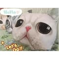 Miniatyrbild 2 av 4: TD® 3D Söt Katt Hund Huvudkudde Kudde Hemsoffa Bilsäte Kuddar Sömnkudde Kudde Baby Doll Present