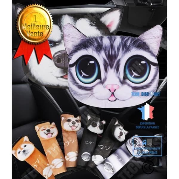 TD® Rolig 3D Cat Print Kudde Kudde Kreativ Söt Fylld Docka Present Heminredning appshopee®11887