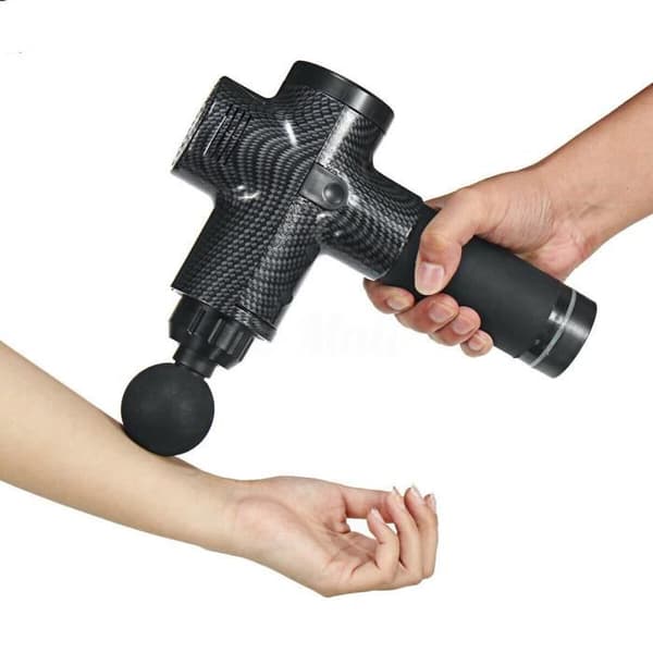 Massagepistol - Professionell - Kolsvart - LCD-skärm - 30 hastigheter - Sladdlös