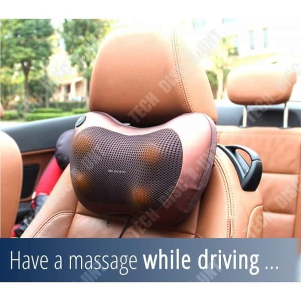TD® Cervikal massagekudde med värmeeffektmassage och transporterbar anpassningsbar avslappning multifunktionell massage välbefinnande