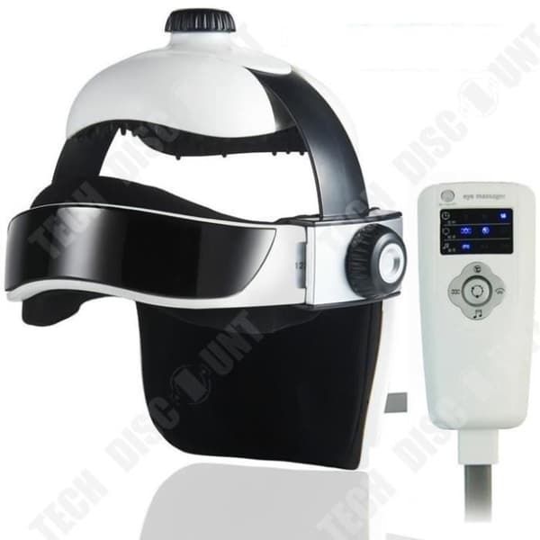 TD® elektrisk huvudmassageapparat, hjälmtyp, pneumatisk massage, smärtlindrande utrustning, 5 rullningslägen
