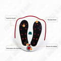 Miniatyrbild 3 av 4: TD® Liten vibrerande fotmassagerare Varmkompress Pedikyrmaskin Fotmassagerare Fotvärmemaskin Fot akupunkt- vit