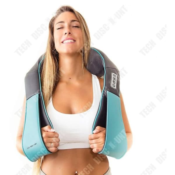TD® cervikal massageapparat rygg axel nacke elektrisk uppvärmd shiatsu trådlös vibrerande massageapparat smärt intelligent kudde