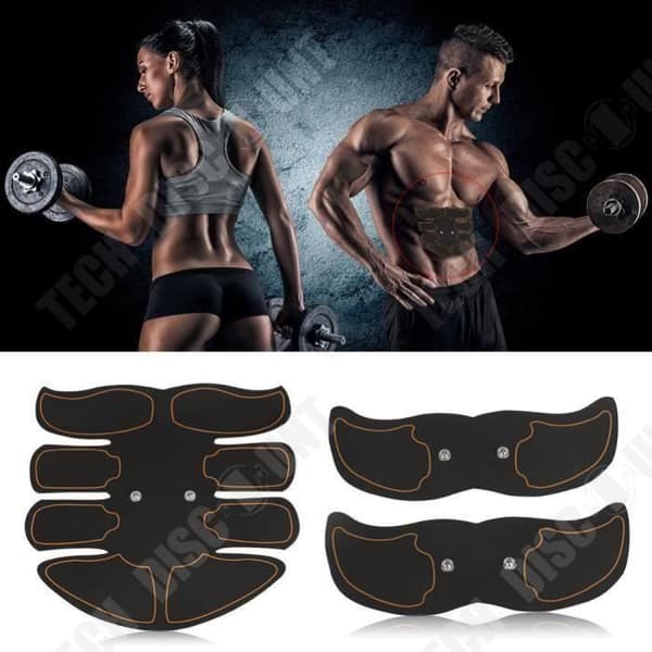 TD® Fitness Massageapparat Mage Ben Arm Muskelträning Styrka Enhet svart