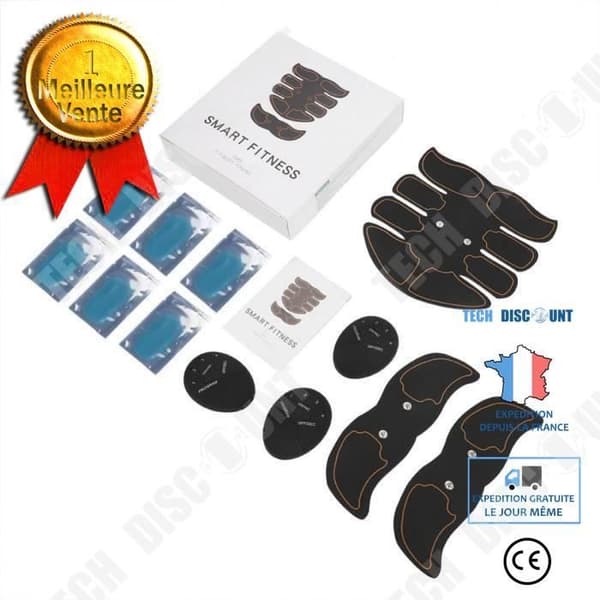 TD® Fitness Massageapparat Mage Ben Arm Muskelträning Styrka Enhet svart