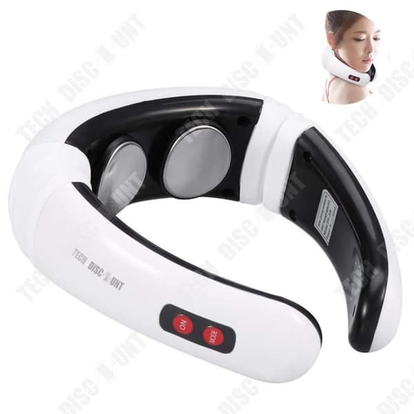 TD® Bärbar 3D Pulse Cervikal Nack Massager Multifunktionell Intelligent Electric Nack Massage Device Fysioterapi