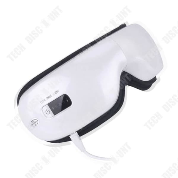 TD® White Bluetooth elektrisk ögonmassageapparat slappnar av i ögonen medan du sover Lufttryck Värme Vibration Lindrar trötthet