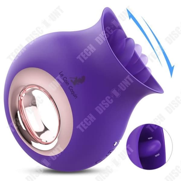 TD® Kvinnlig Vibrerande Massage Stick Trådlös Fjärrkontroll Vibrerande Silikon Vibrerande Stick Vattentät Massage Stick Happy Life Lila