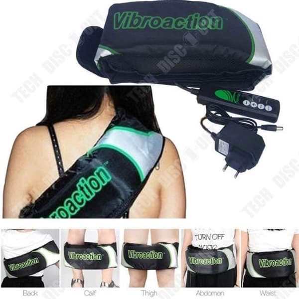 TD® Elektriskt massagebälte vibration lat person bantning midja massager bantning bälte