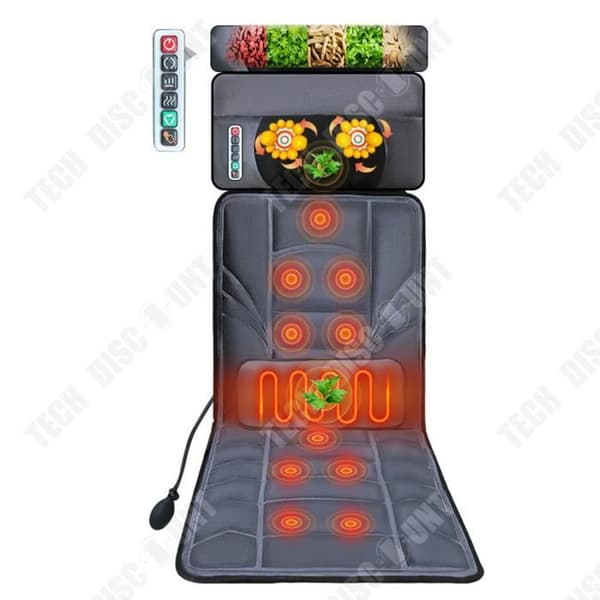 TD® Massagemadrass, nack- och midjevibrationer, knådning, hem, intelligent värmemassagekudde, stol