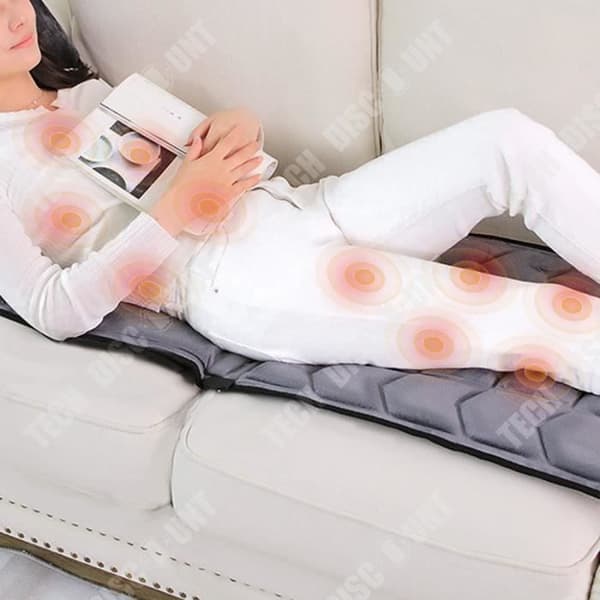 TD® Massagemadrass, nack- och midjevibrationer, knådning, hem, intelligent värmemassagekudde, stol