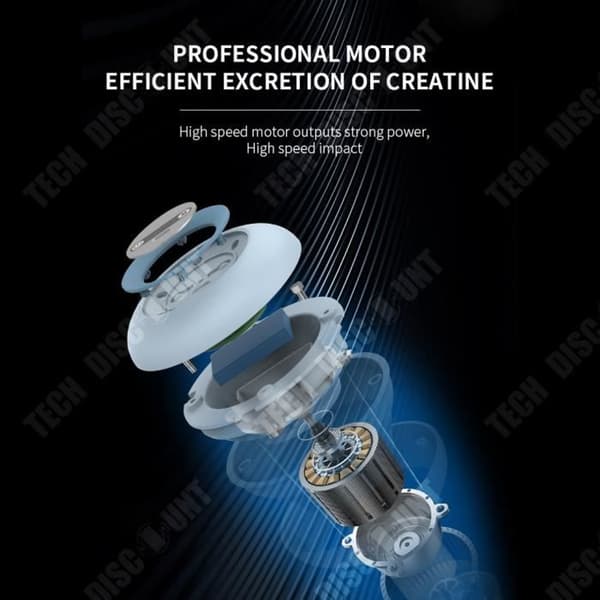 TD® Elektrisk muskelmassager muskelmembran instrument vibration avslappning spisrör smart chip mini fascia pisto
