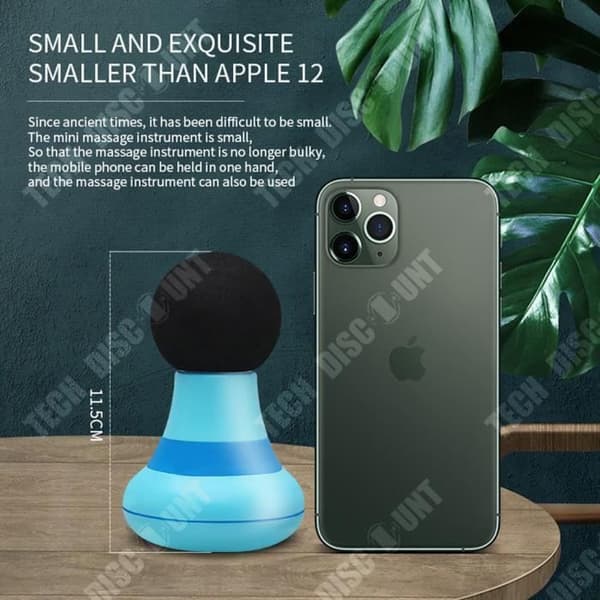 TD® Elektrisk muskelmassager muskelmembran instrument vibration avslappning spisrör smart chip mini fascia pisto