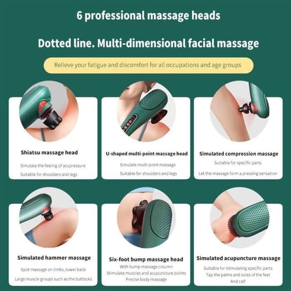 Uppladdningsbar delfinmassageapparat Handhållen elektrisk massageapparat för hela kroppen Vibrationsanordning för massage för hela kroppen