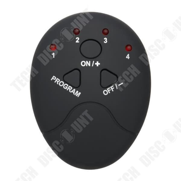 TD® ABS Fotmassageapparat Fysioterapi Hudzonterapi - Trådlös fotmuskelstimulator med fjärrkontroll Svart