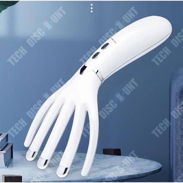 TD® Head Scratcher Massage Elektrisk hårbotten och rygg Vibrerande kinesisk katt Lyxmassageapparat Automatisk bärbar hårborste Relaxan