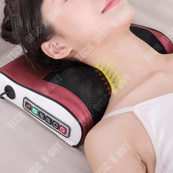 TD® Elektrisk massageapparat midja rygg helkropps multifunktionell intelligent massagekudde för halsryggraden