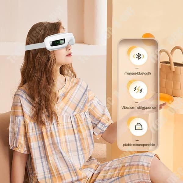 TD® temperatur och lufttryck Ögonskyddsenhet Skärmdisplay Vibrationsögonmassager