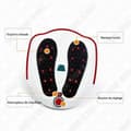 Miniatyrbild 2 av 4: TD® Liten vibrerande fotmassagerare Varmkompress Pedikyrmaskin Fotmassagerare Fotvärmemaskin Fot akupunkt- vit
