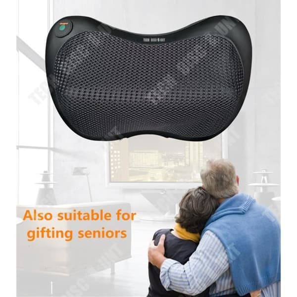 TD® Nackmassageapparat - cervikal ryggrad Nacke Midja Ben Axel Multifunktionell elektrisk massagekudde för fordon för hem
